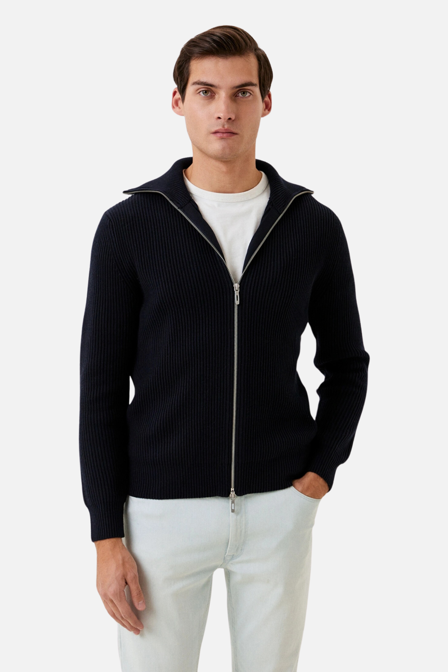 Cardigan mit Voll-Zip