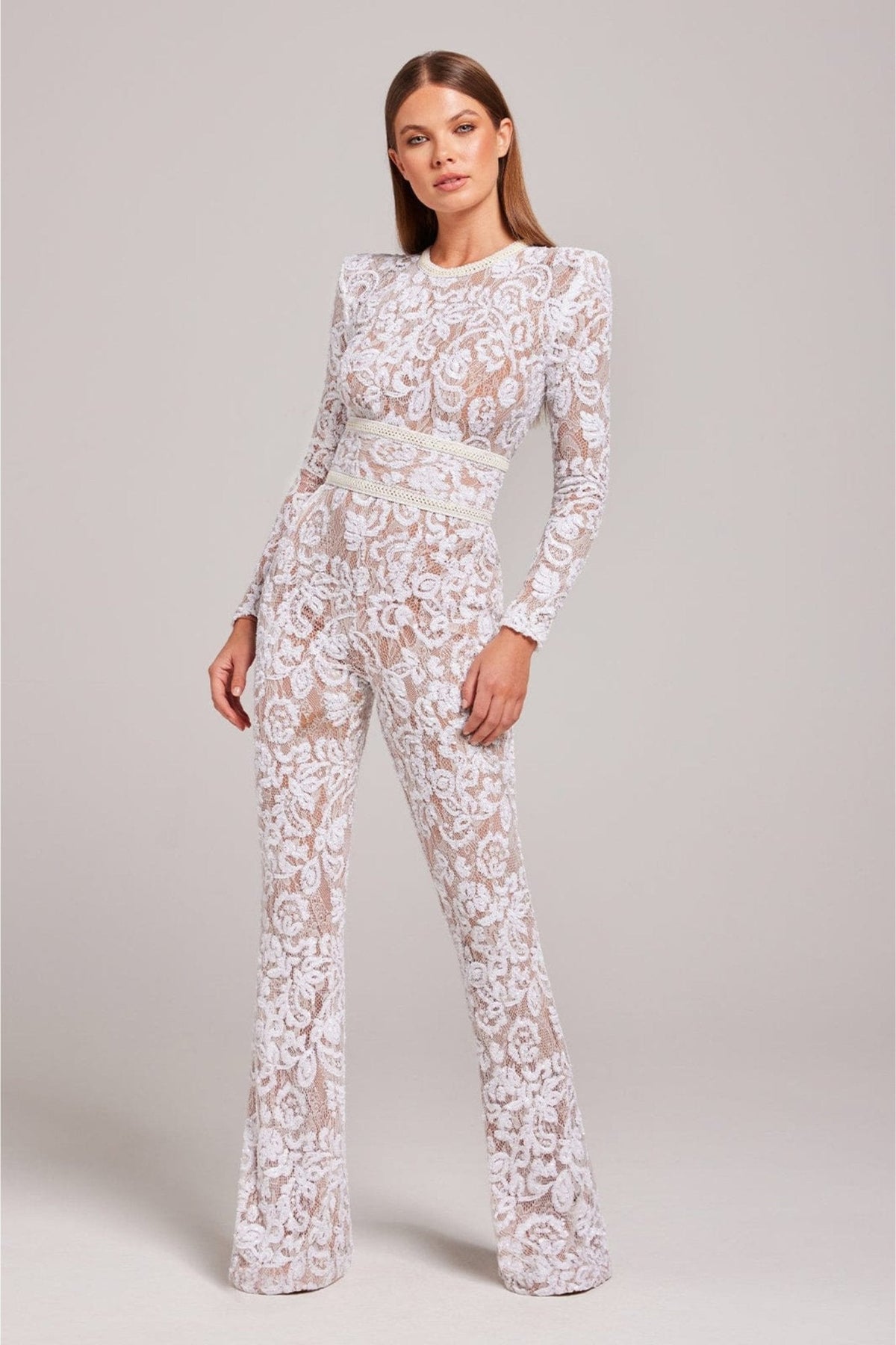 GLITTER LACE JUMPSUIT