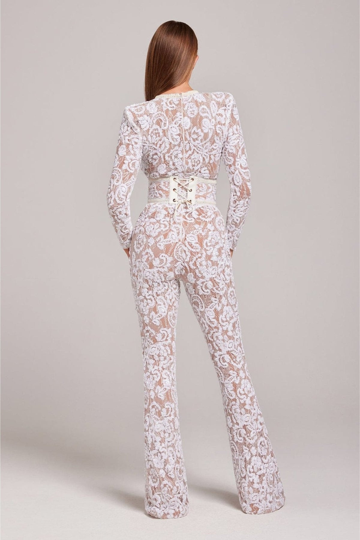 GLITTER LACE JUMPSUIT