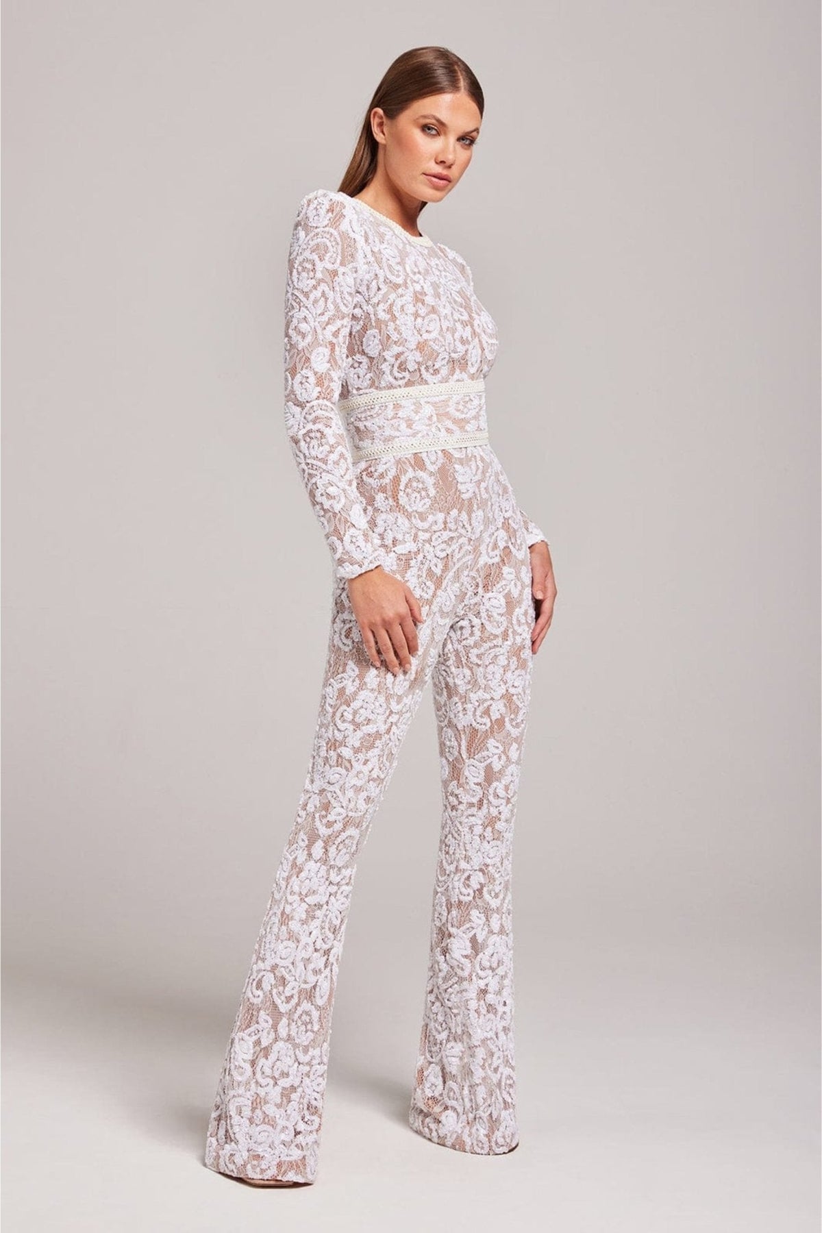 GLITTER LACE JUMPSUIT